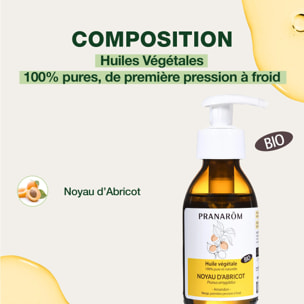 Pranarom - Huile Végétale de Noyau d'abricot vierge - Bio - 100 ml