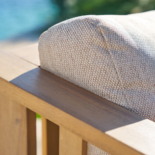 Salon de jardin "Xenia" 6 places en polyester et acacia