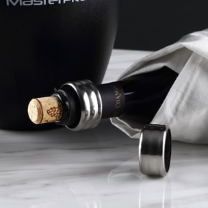 Set 2 aros recogegotas acero inoxidable colección CRU Wine Expert