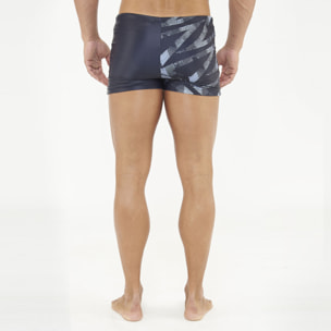 Costume boxer da nuoto HALLEK nero grigio