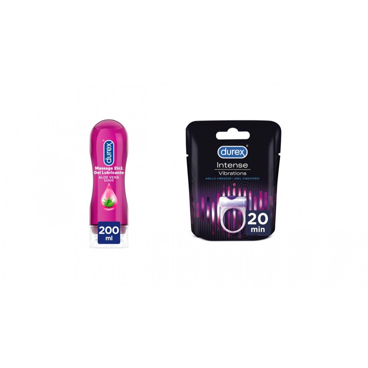 PACK DUREX PLAY VIBRATIONS 6U + MASSAGE ALOE VERA