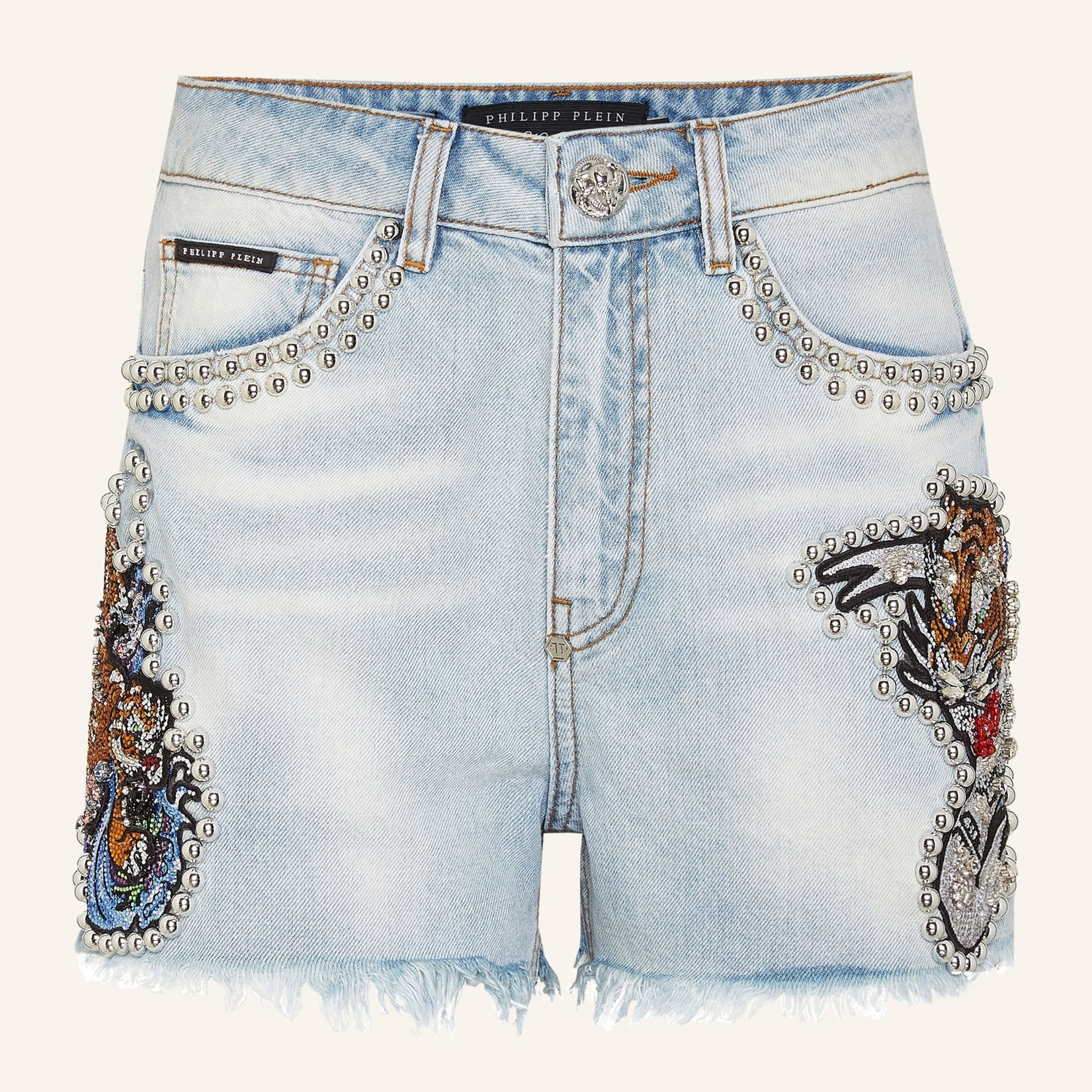 PHILIPP PLEIN Pantalones cortos vaqueros TATTOO