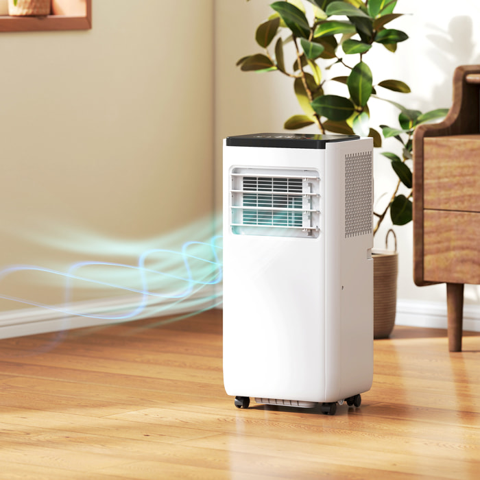 Aire Acondicionado Portátil 10.000 BTU, Climatizador Portátil 4 en 1 con WiFi, Alexa y Google, Enfriamiento, Deshumidificador, Ventilador, Temporizador, Control Remoto, Pantalla LED, para 30 m²