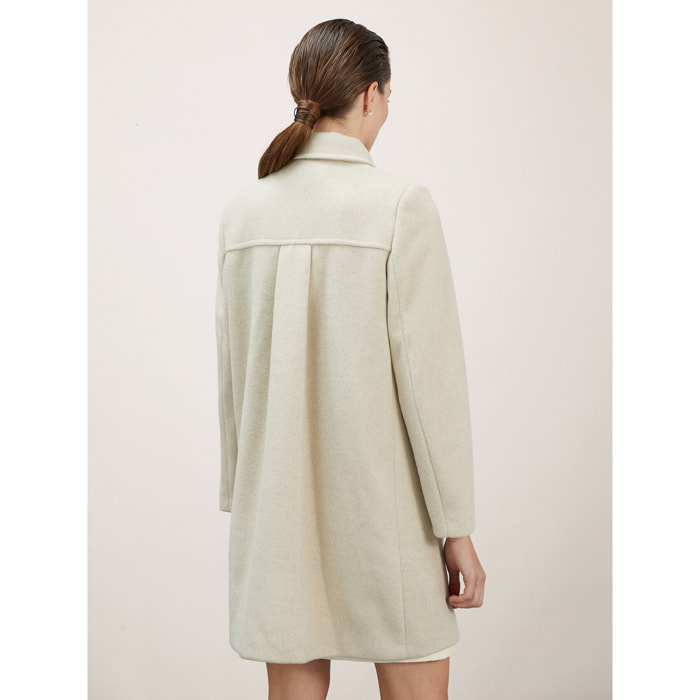 Motivi - Cappotto doppiopetto con colletto - Beige