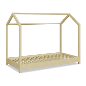 Lit cabane Naturel 90x200 Cm