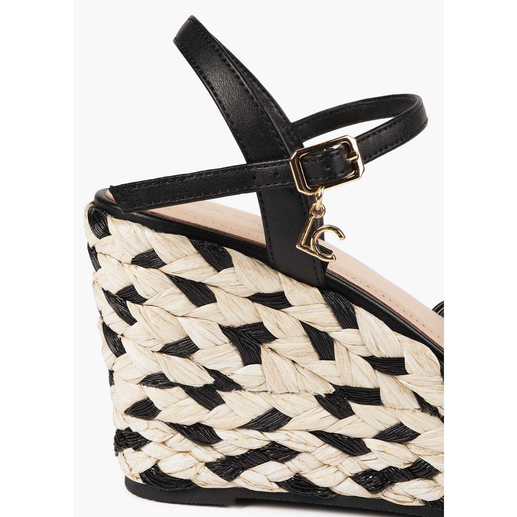 Zeppe plateau con dettaglio intrecciato