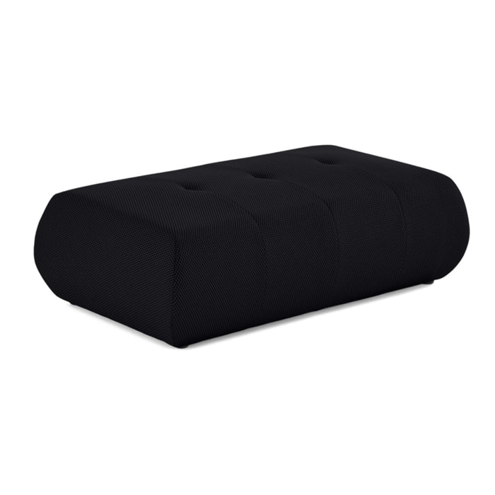 Onyx - pouf d'appoint - en tissu mailles 3D - Noir