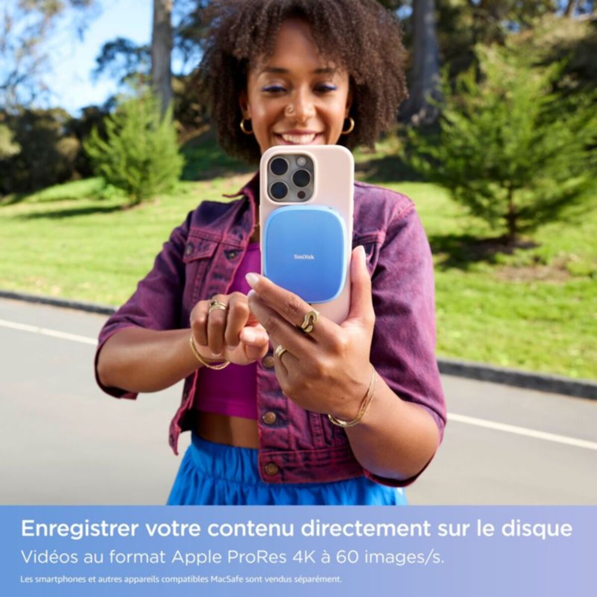 Disque dur SSD externe SANDISK 1To Creator Phone MagSafe
