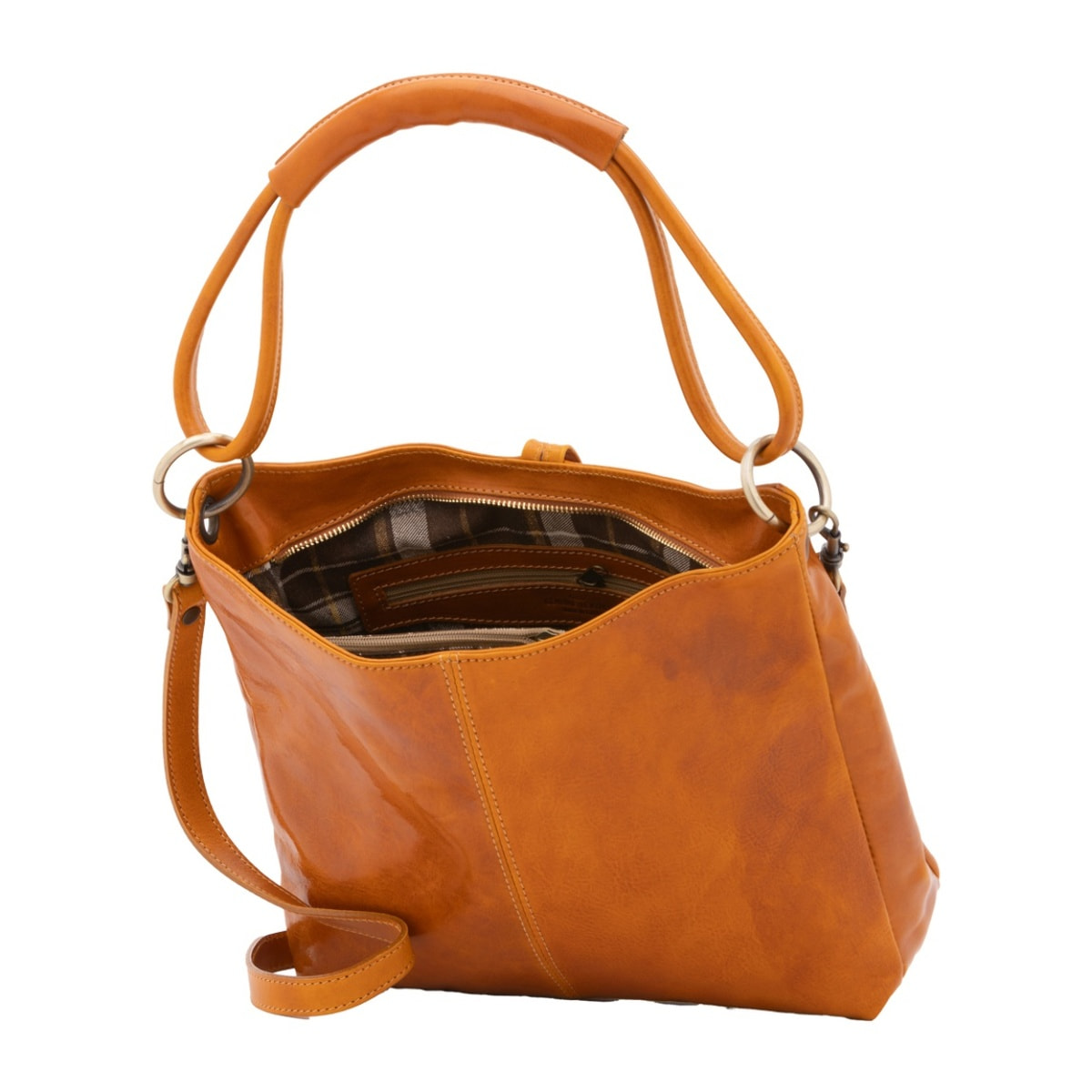 Borsa a spalla da donna - Modello False - 100% pelle - 29.0 x 32.0 x 11.0 cm