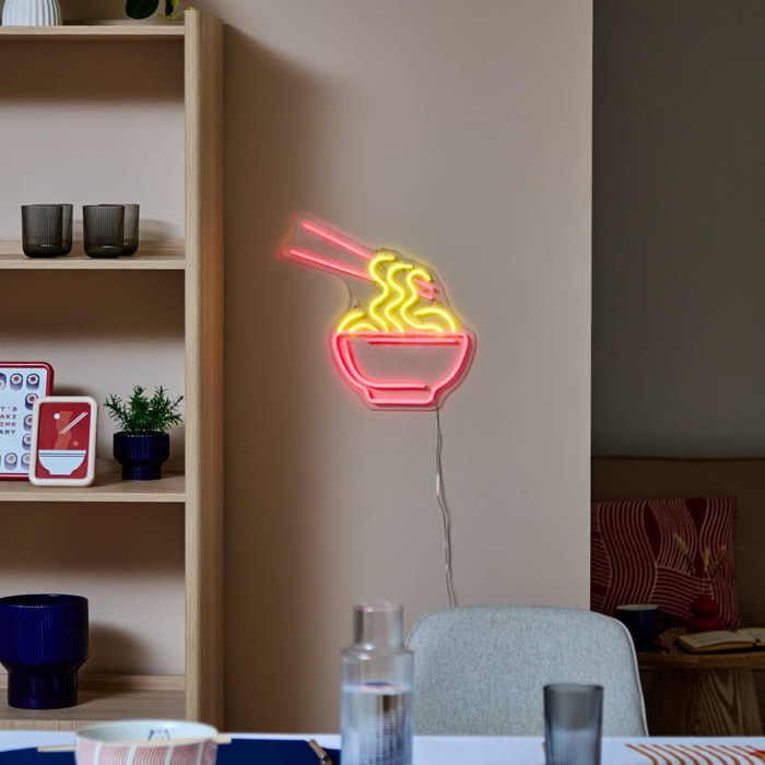 Néon LED Nouille 35cm rouge