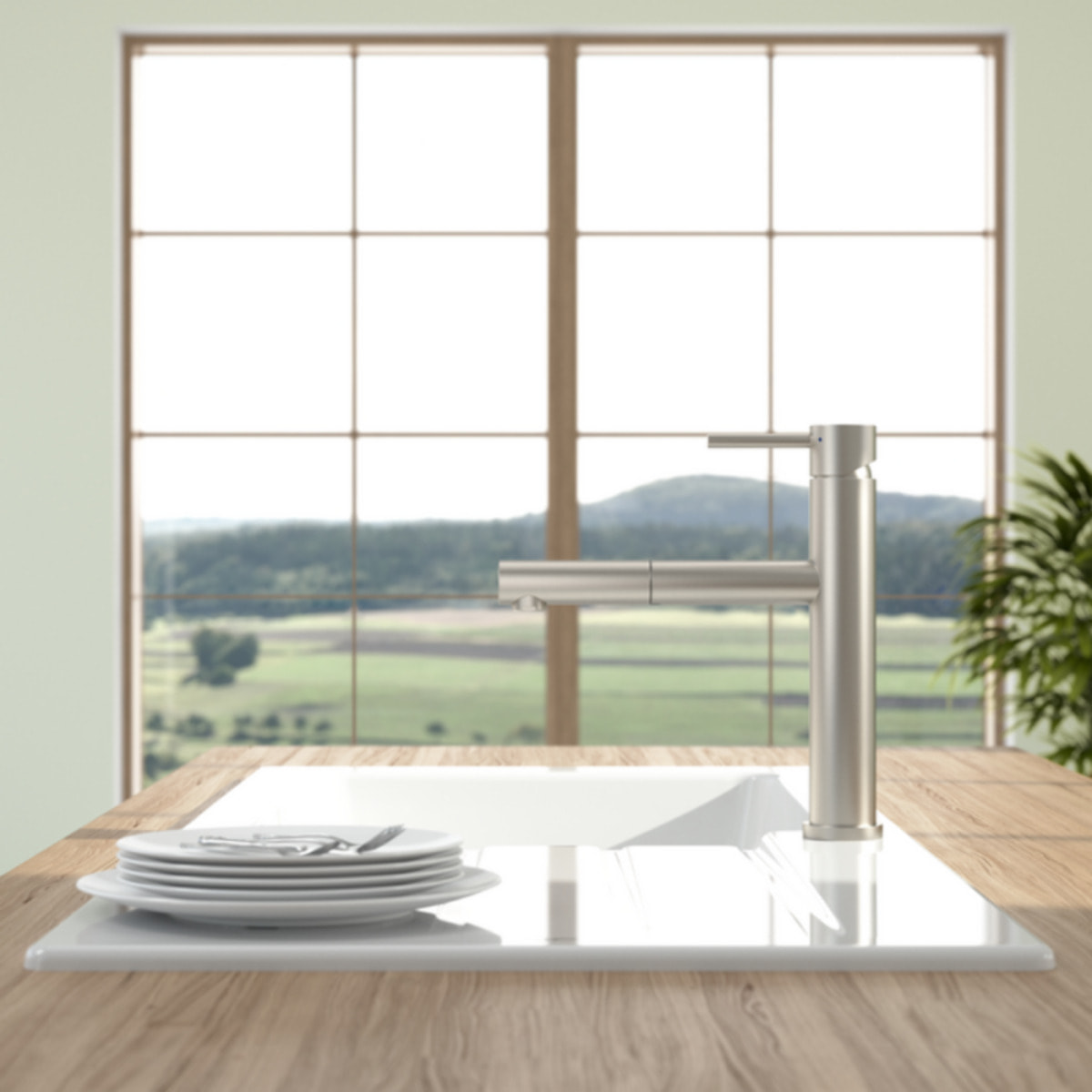 Robinet cuisine avec douchette VILLEROY & BOCH Como Sky Shower