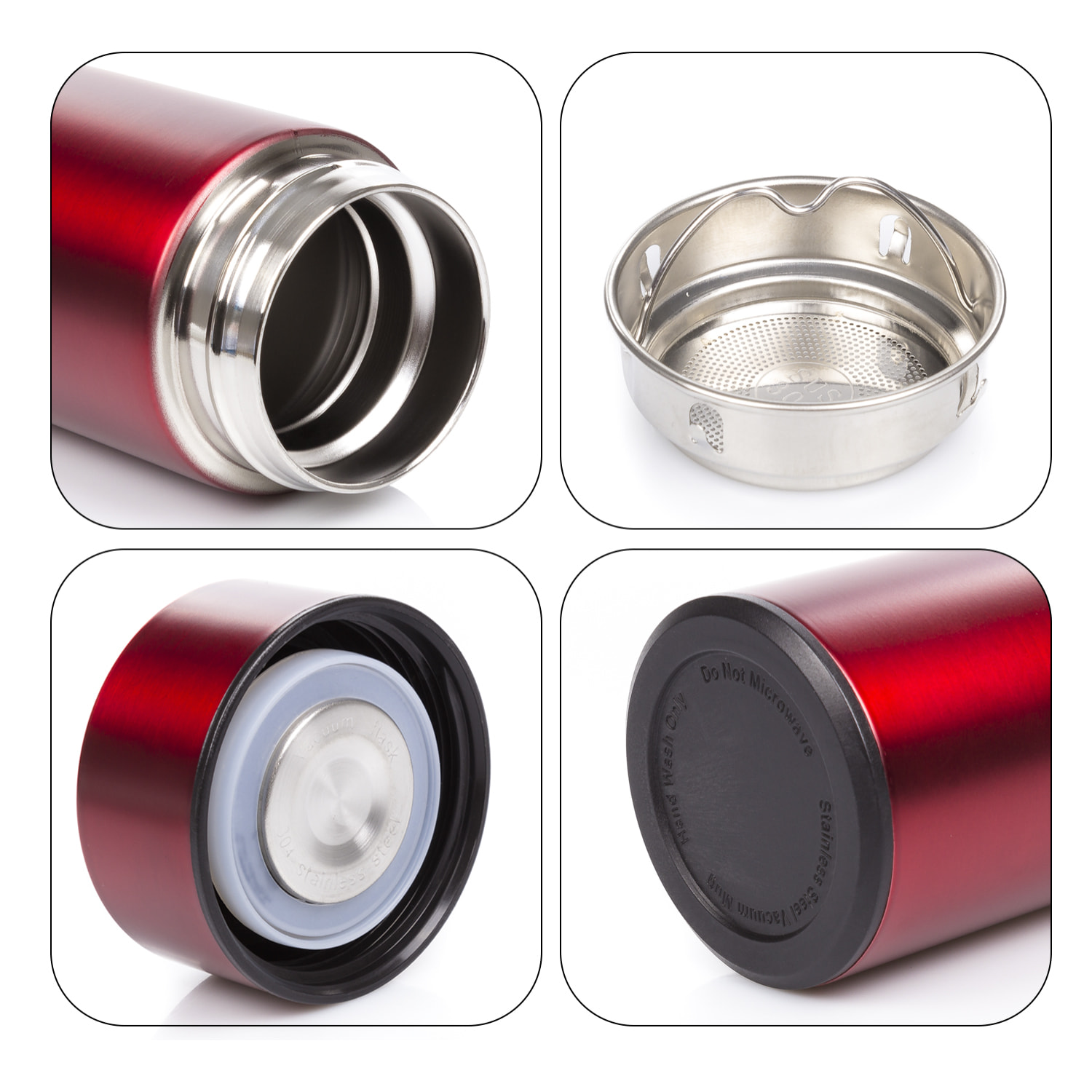 Termo sportivo da 500ml con indicatore di temperatura intelligente. Bottiglia d'acqua isolata sottovuoto, fino a 12 ore di mantenimento del calore.