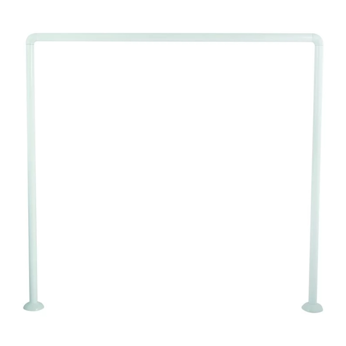 Barre tringle pour rideau de douche d'angle modulable à fixer en Alu 80x80x80cm Blanc MSV