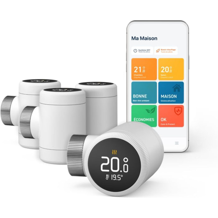 Tête thermostatique connectée TADO Quattro Pack X