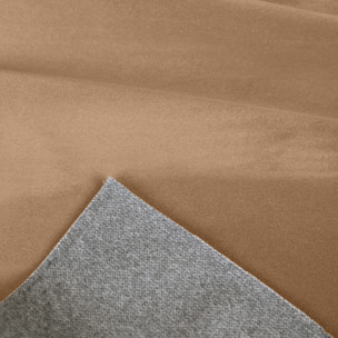 Tissu fausse fourrure rase extra douce avec dos polaire - Beige