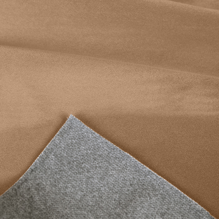 Tissu fausse fourrure rase extra douce avec dos polaire - Beige