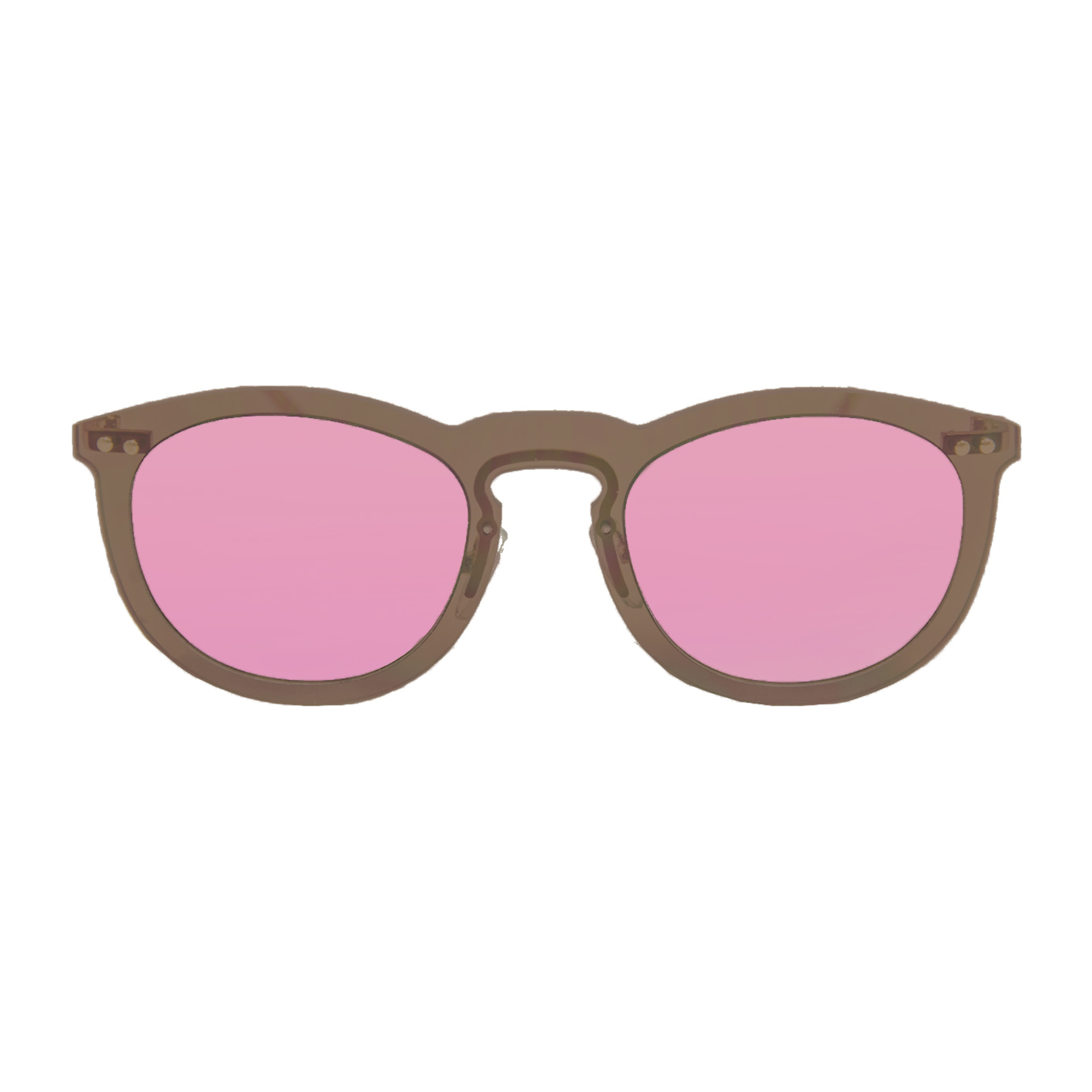 Gafas de sol OCEAN IBIZA - Trans / Rosa con montura marrón transparente y patillas de metal negro