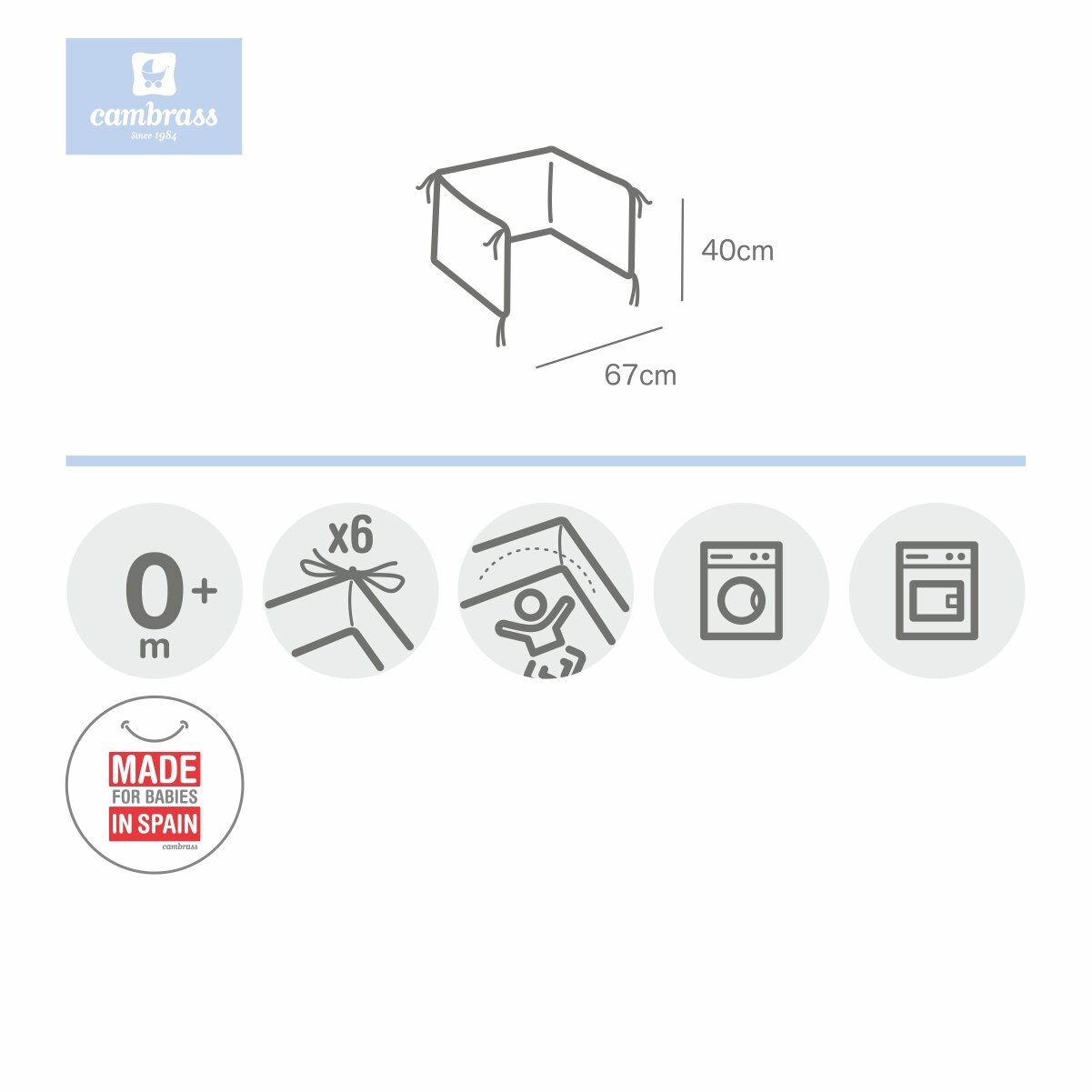 Cambrass Protector 60 (Cuna 60) Liso E