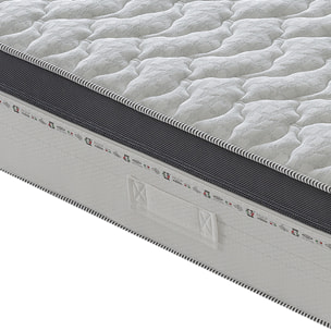 Materasso 100x200 800 molle insacchettate e Memory Foam - Alto 28 cm - 7 cm Memory Foam - 9 Zone di Comfort