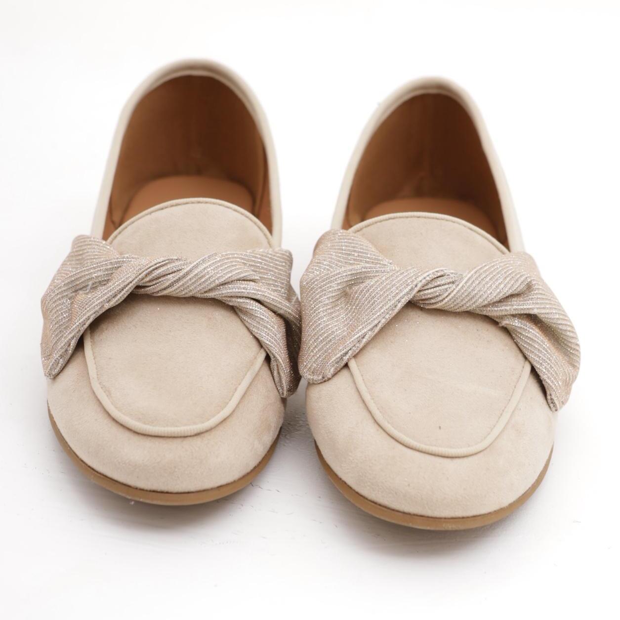 MOCASSINO FIOCCO CHOCOLA' BEIGE