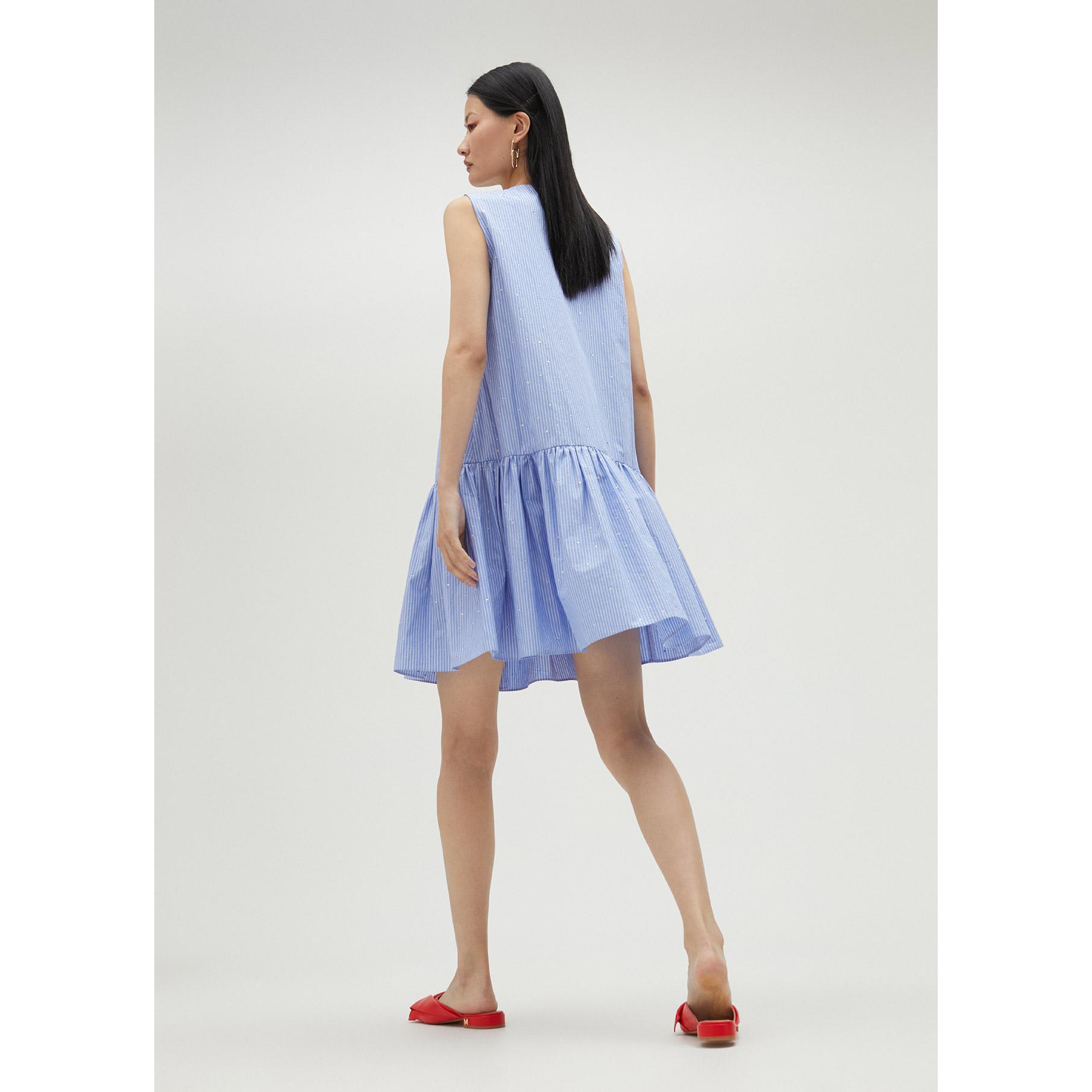 Vestito corto con strass