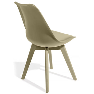 Tomasucci Ensemble de 4 chaises KIKI EVO SAND