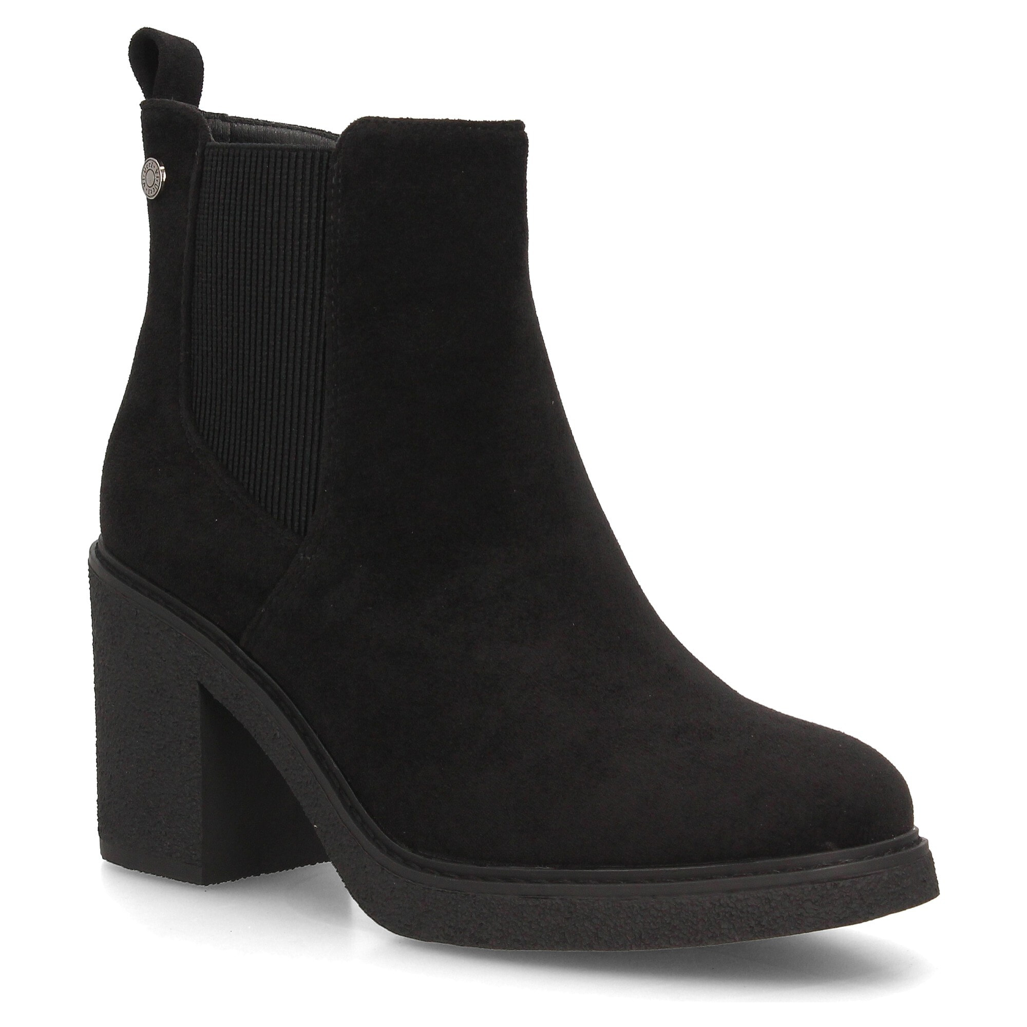 Botines Chelsea Mujer Negros con Plataforma y Tacón Ancho