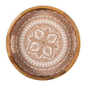 Plateau Rond Manguier Dune Terracotta D35