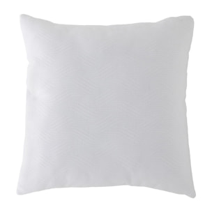 Lote de 2 fundas de cojín jacquard TEVERE-B 50x50 cm Blanco