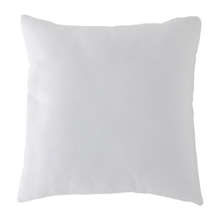 Lote de 2 fundas de cojín jacquard TEVERE-B 50x50 cm Blanco