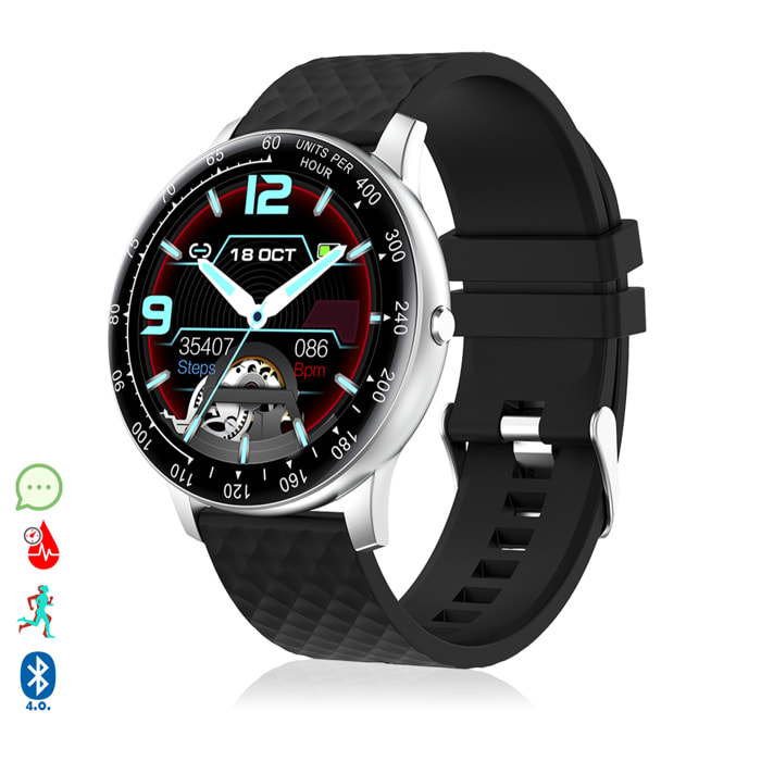 Brazalete inteligente H30 multideportivo con monitor cardiaco, dial personalizable