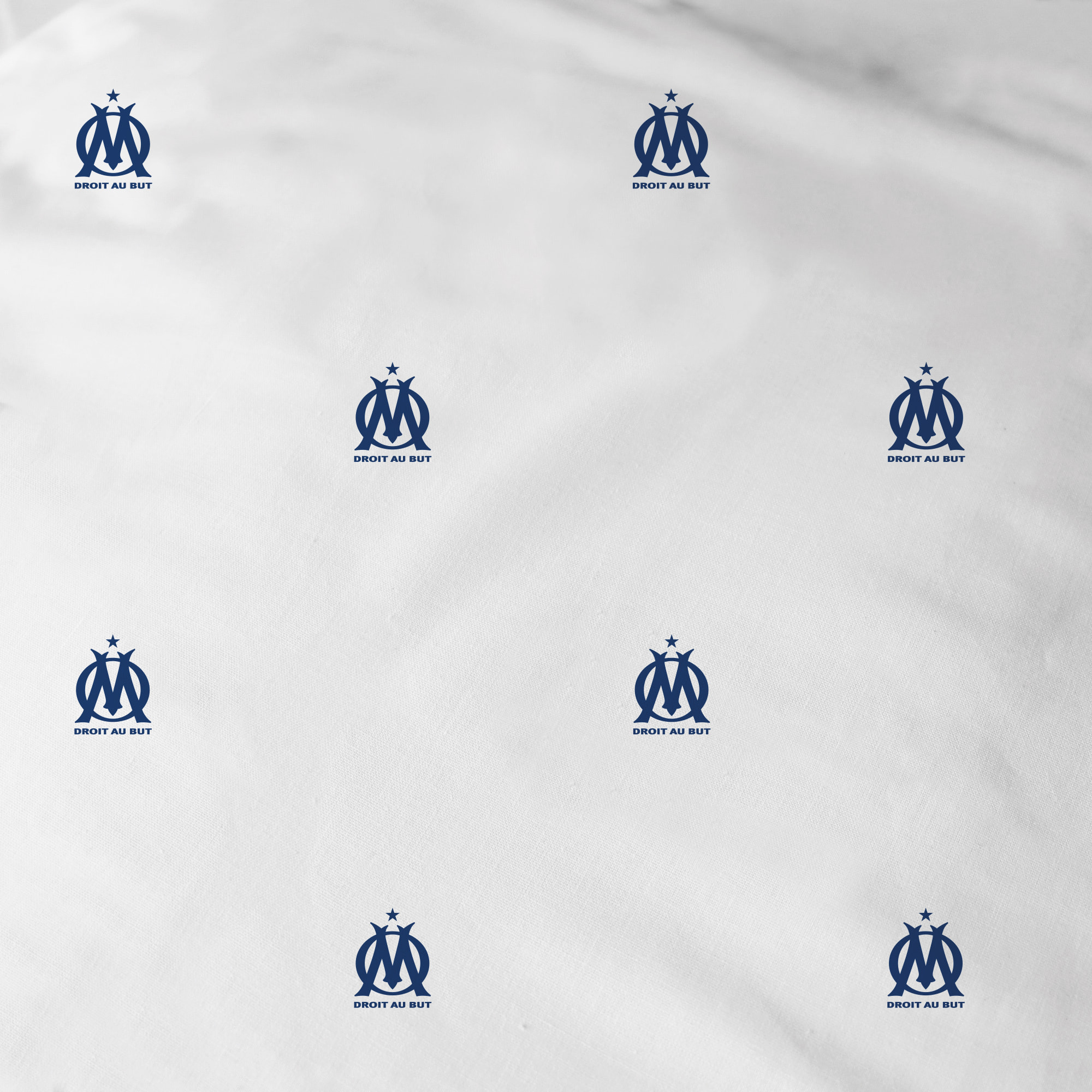 Parure de lit 100% Coton, OM ONDEBLUE