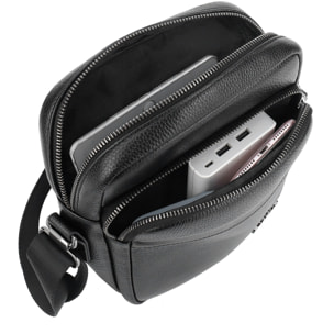 Borsa a tracolla da uomo - Modello Cremona - 100% pelle - 20.0 x 25.0 x 8.0 cm