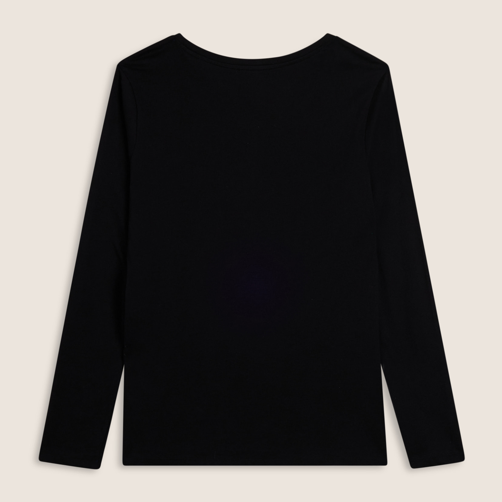 T-shirt a maniche lunghe con scritta Dreamer in strass