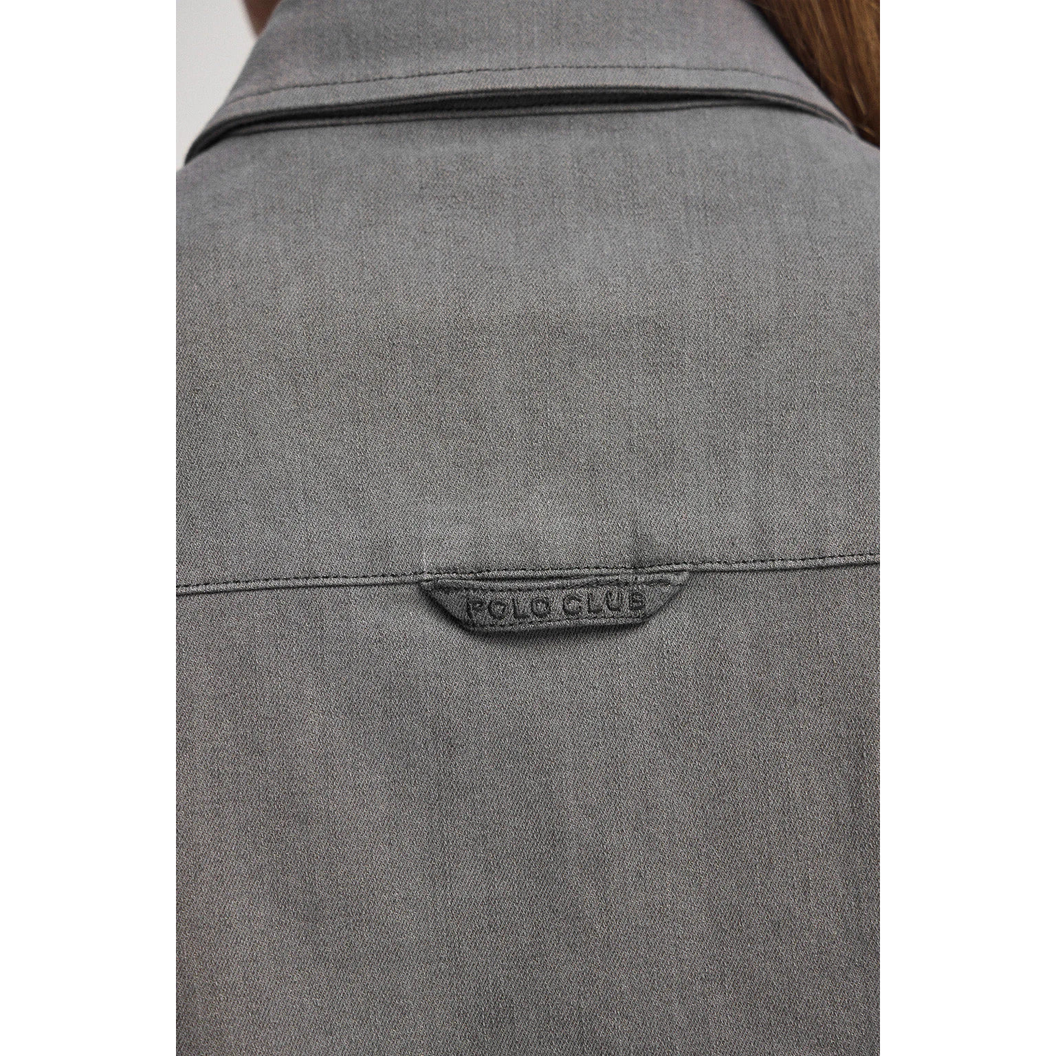 Camisa vaquera gris de corte relajado