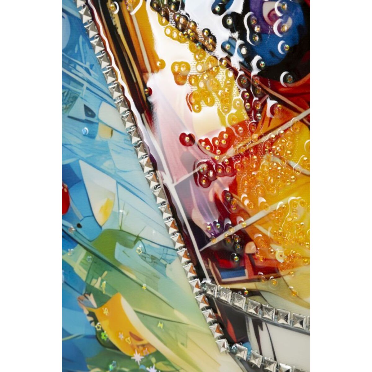 STAMPA DECORATA SU TELA LACCATA C/CORNICE COCKTAIL -A- CM 62X3,5
 X92