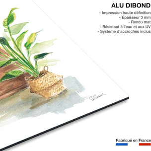 Tableau deco Greenery Bath Tableau alu Dibond