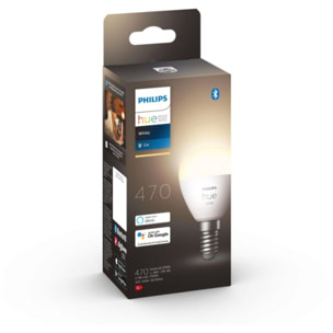 Ampoule LED connectée PHILIPS HUE E14 White Sphérique