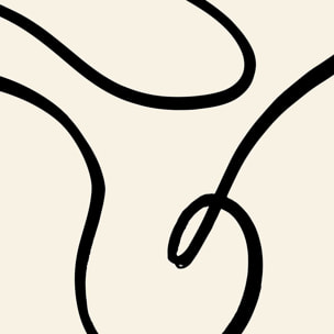 Affiche line art bold I Affiche sous cadre noir