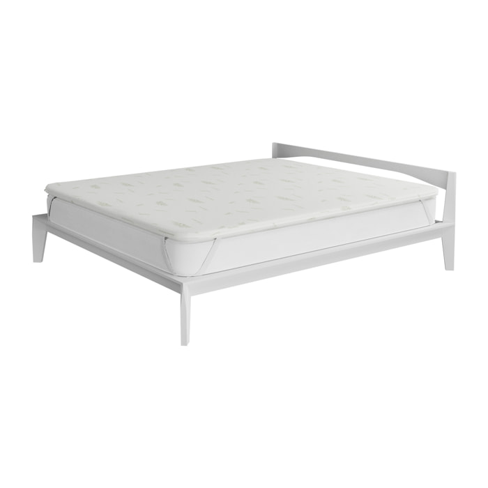 TOPPER VAULT CON FODERA ALOE MATRIMONIALE