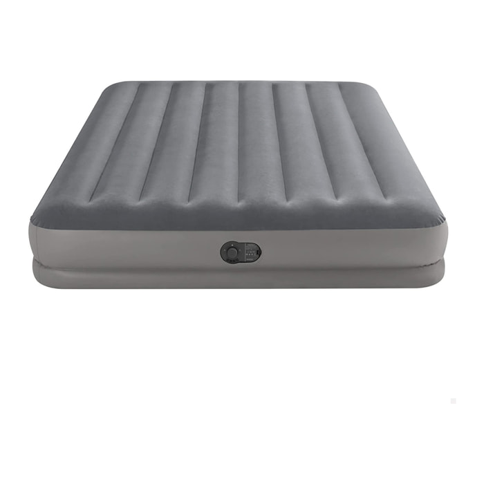 Intex Materasso Gonfiabile Dura-Beam Prestige Mid-Rise Matrimoniale, con Pompa USB incorporata, 152x203x30 cm