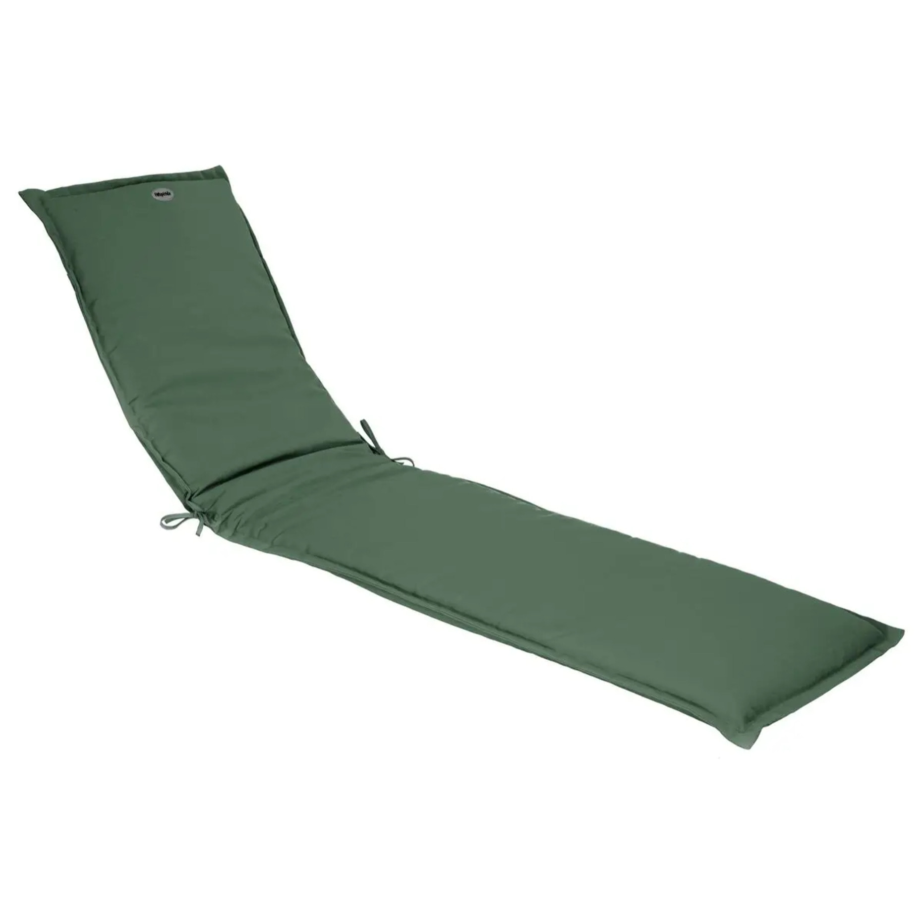 Coussin de transat "Korai" vert olive 190x60cm en polyester