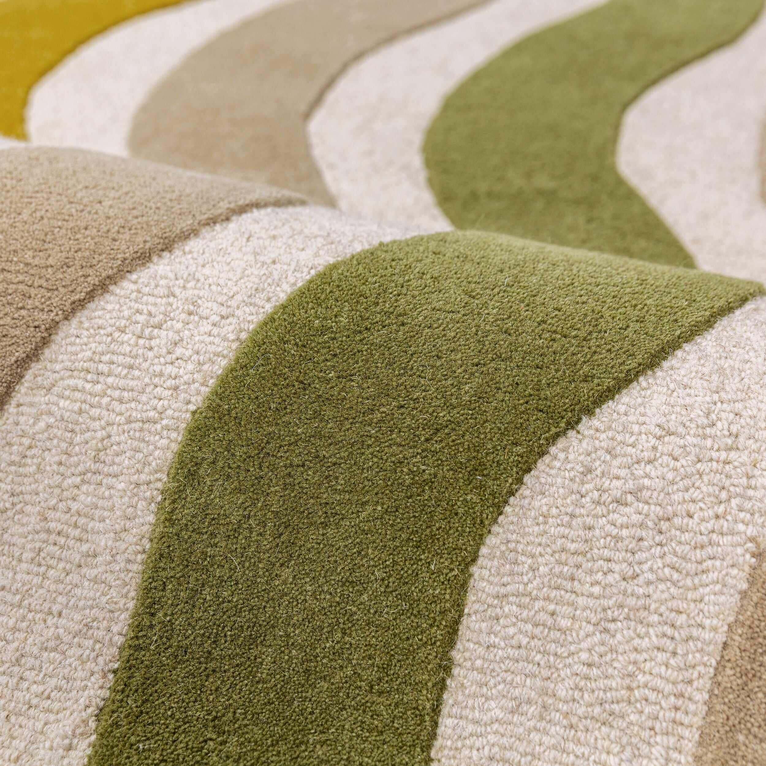 Tapis en laine festonné CASCADE