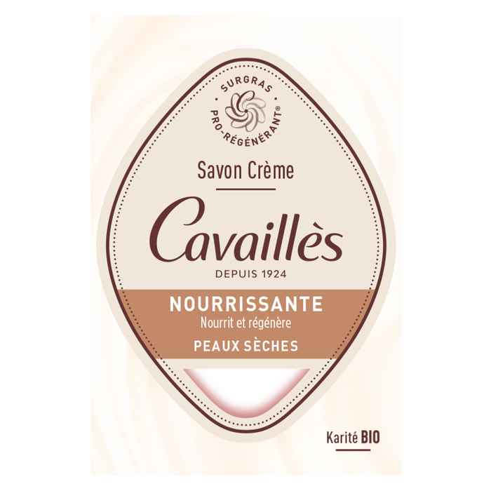 Savon Crème - Nourrissant - Beurre de Karité et Magnolia - Peaux Sèches et Sensibles 115 g