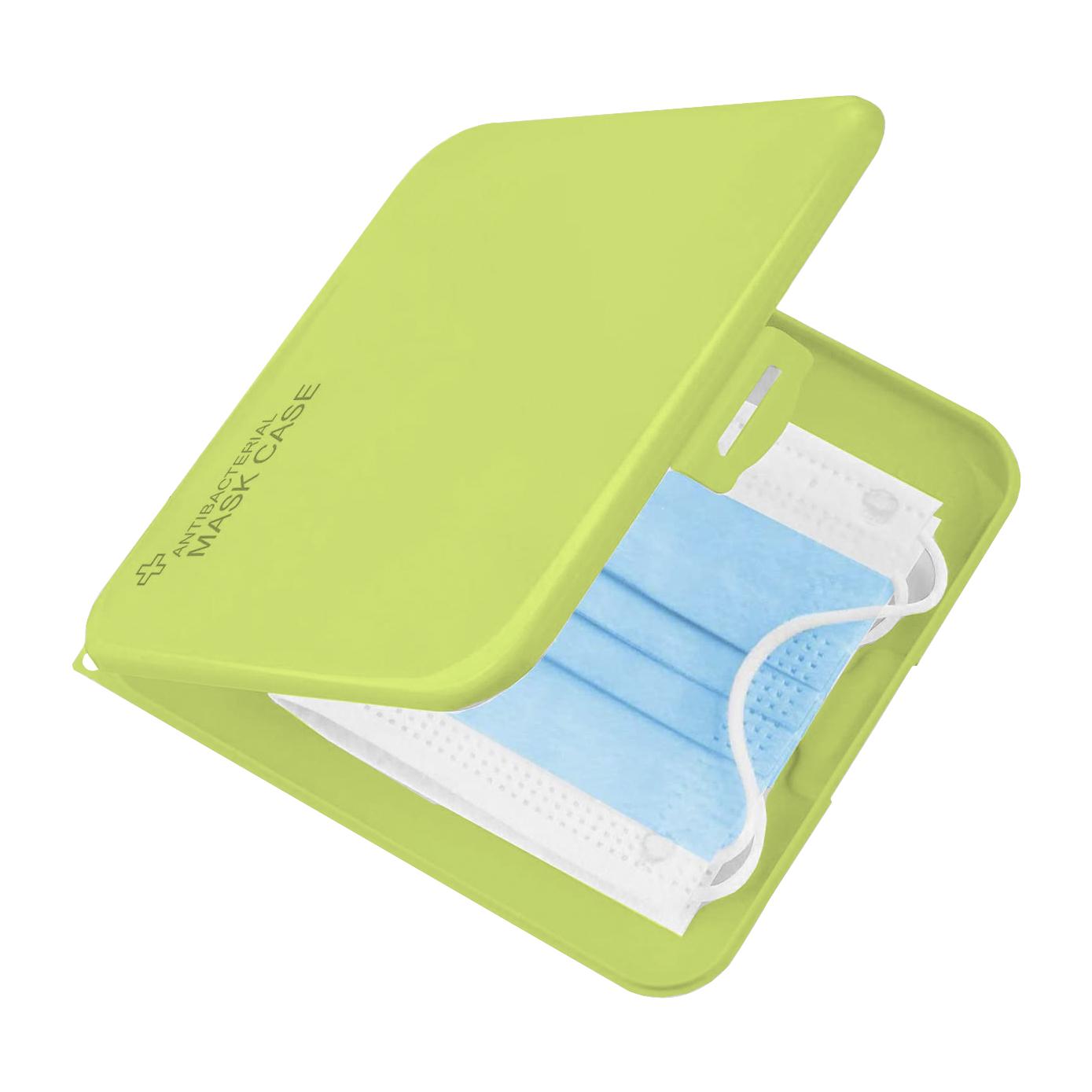 Pack de 4 porta mascarillas higiénico cuadrado slim, en 4 colores