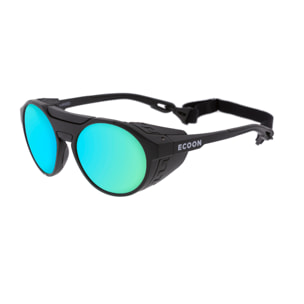 Gafas de sol OCEAN RODAS - montura negra mate / lentes Revo azules