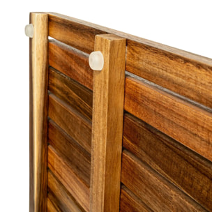 Tapis de bain caillebotis "Blackacia" 53x36cm en acacia