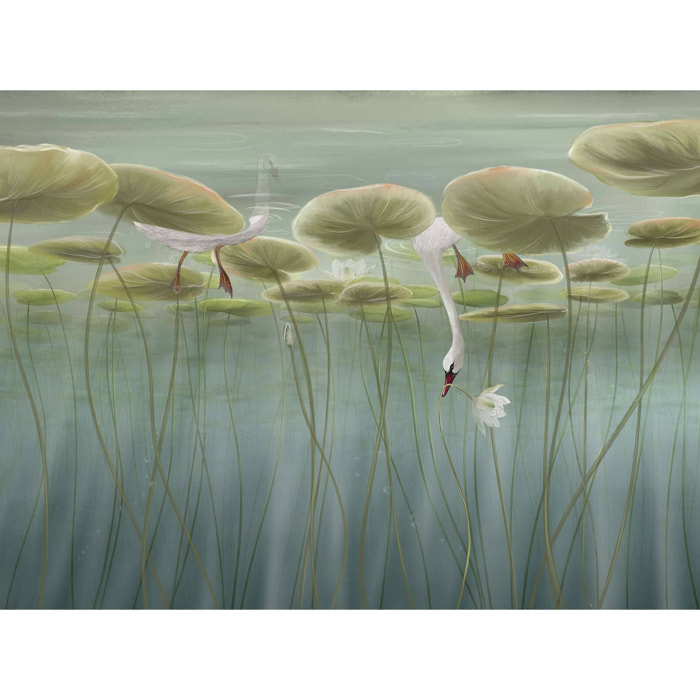 Papier peint panoramique lotus dream Intissé