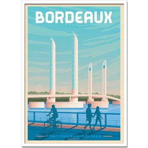 Affiche - Bordeaux - Olahoop Travel Posters