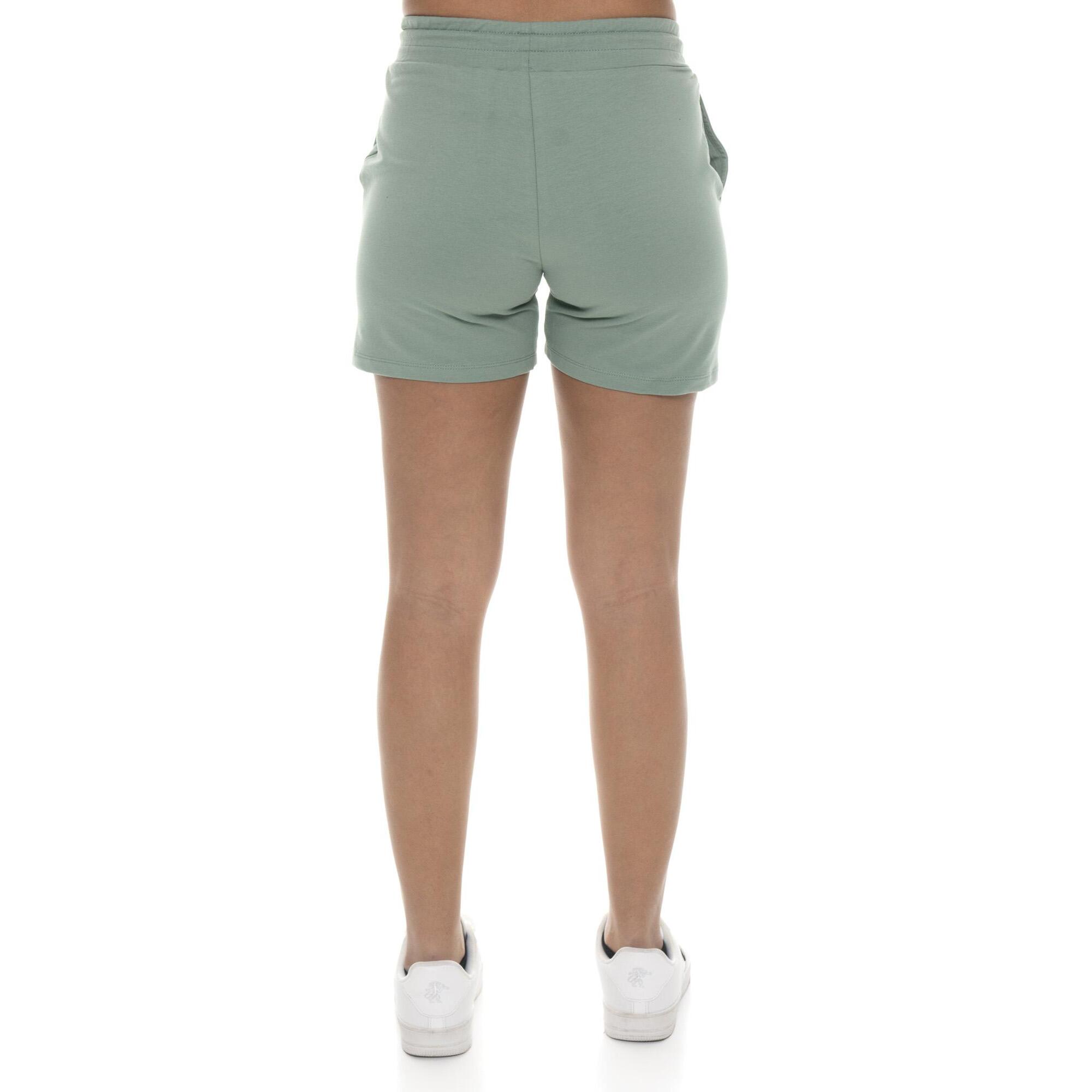 Pantalón corto de mujer Leone Basic de algodón elástico